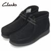 Clarks クラークス レザー ブーツ メンズ 620J WallabeeEVO Bt BS ワラビーエヴォブーツ ブラックスエード