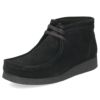 Clarks クラークス レザー ブーツ メンズ 620J WallabeeEVO Bt BS ワラビーエヴォブーツ ブラックスエード