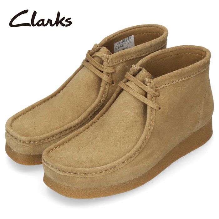 Clarks クラークス レザー ブーツ メンズ 620J WallabeeEVO Bt SADS ワラビーエヴォブーツ ダークサンドスエード