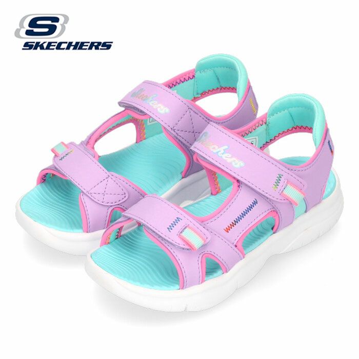 SKECHERS スケッチャーズ サンダル キッズ ジュニア ラベンダー