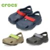 crocs クロックス サンダル キッズ バックストラップ オールテレイン フィッシャーマン トドラー 208351 カーキ ネイビー ブラック