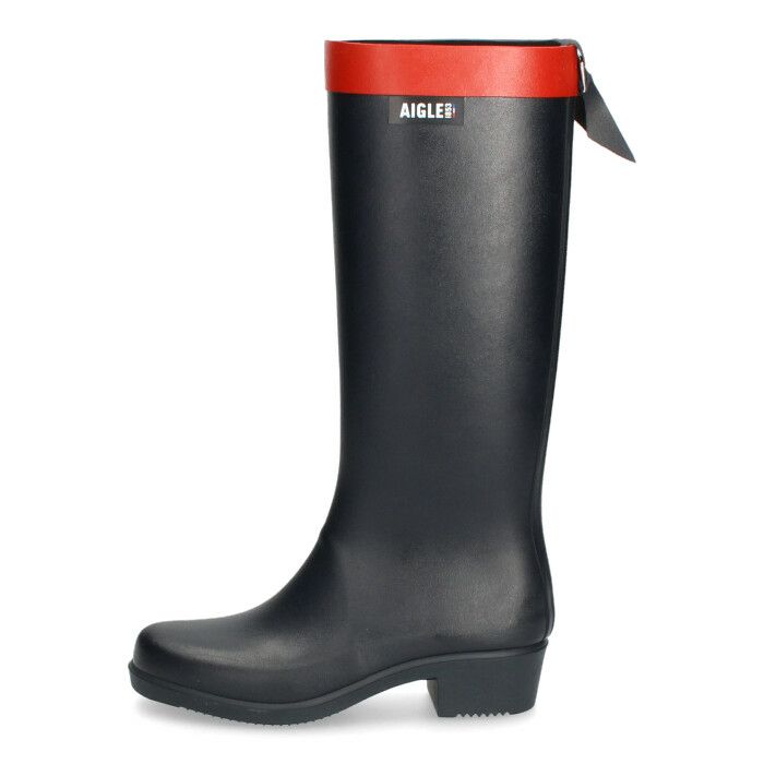 AIGLE エーグル レディース レインブーツ ミリカ ラバーブーツ ZZFNB66 002 マリン 長靴 ブラック 黒 ラバーブーツ ロング丈 防水 