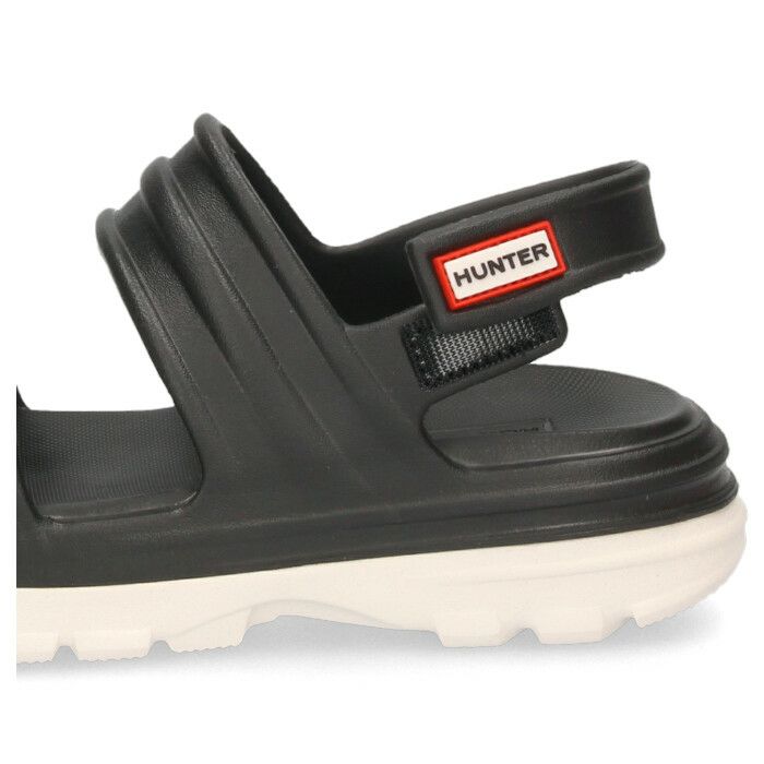 HUNTER ハンター レディース サンダル ブルーム アルゲー フォーム サンダル WFD4036EVA-BWT ブラック 軽量 厚底 新素材  