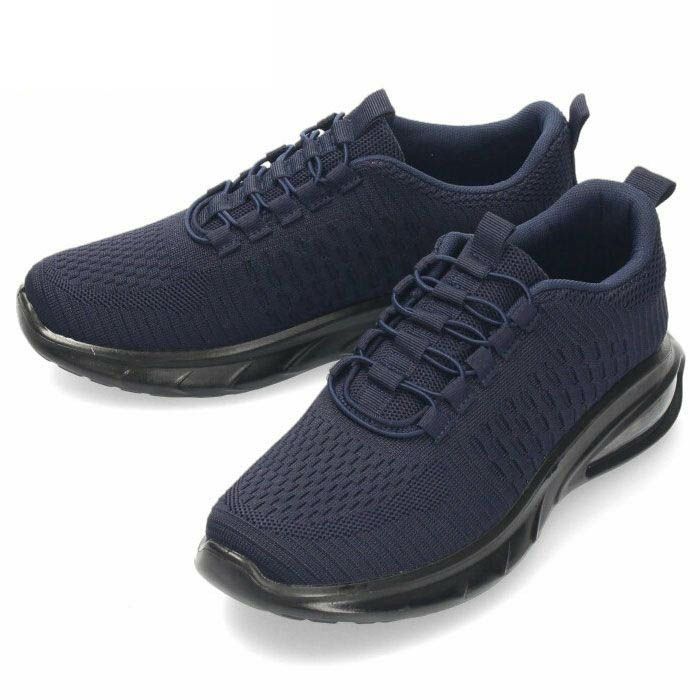 スニーカー メンズ 靴 スリッポン ブラック ネイビー カジュアル シューズ ゴム紐タイプ 軽量 衝撃吸収 992W Parade
