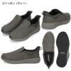 スリッポン メンズ スニーカー 防水 スリップイン 立ったまま履ける 靴 軽量 紐なし 履きやすい 歩きやすい 軽い ハンズフリー 黒 楽すぽっ Parade 985831
