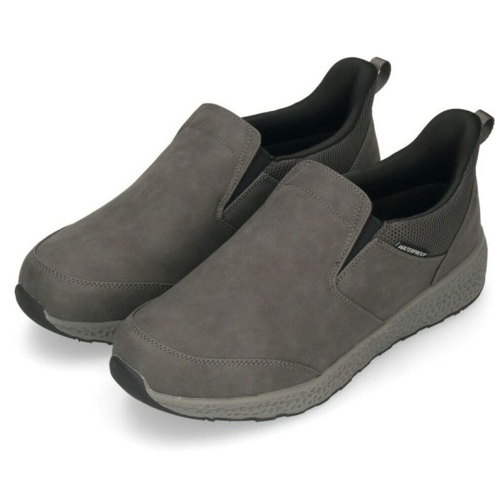 スリッポン メンズ スニーカー 防水 スリップイン 立ったまま履ける 靴 軽量 紐なし 履きやすい 歩きやすい 軽い ハンズフリー 黒 楽すぽっ Parade 985831