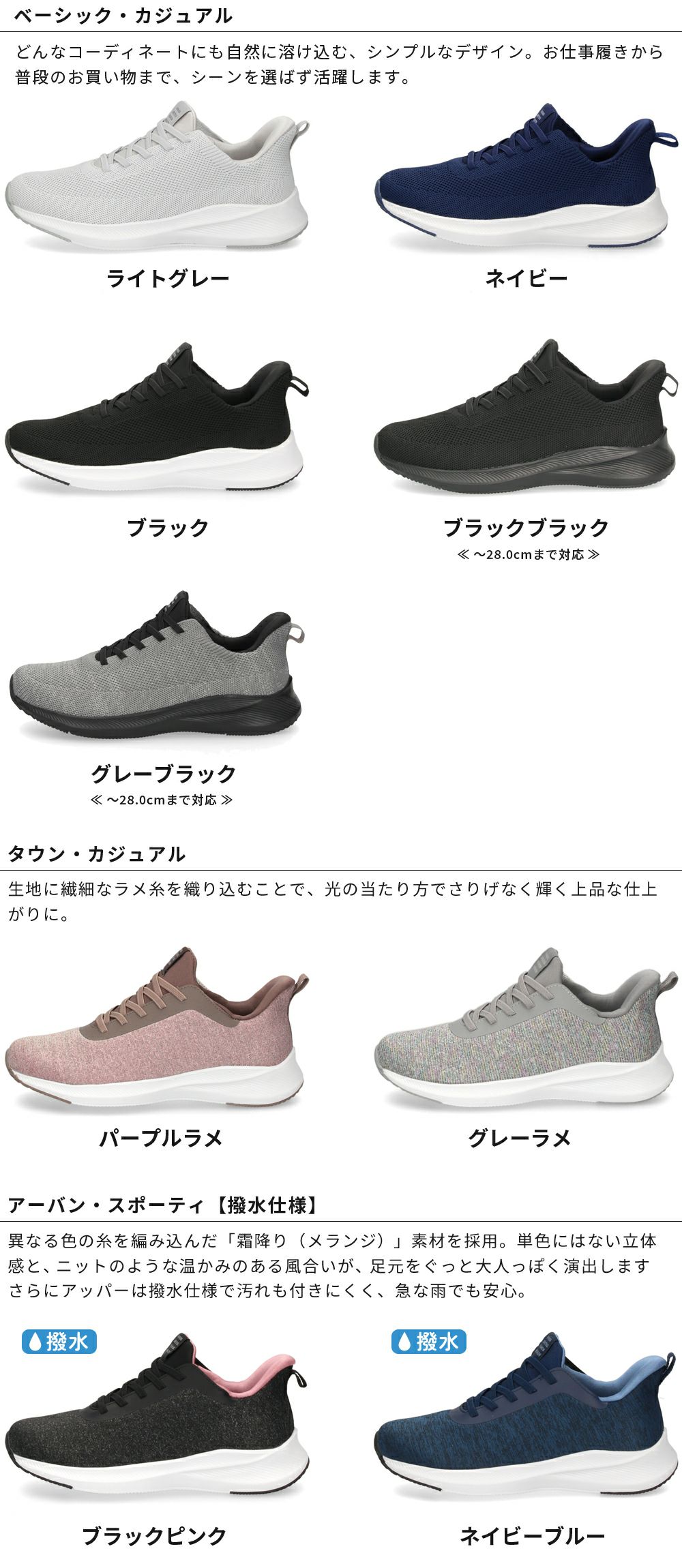 手を使わず履ける靴 レディース メンズ 立ったまま履ける靴 ハンズフリー スリッポン スニーカー 軽い 屈曲性 履きやすい 靴 ゴム紐 ライトグレー ネイビー ブラック 黒 楽すぽっ Parade 981705
