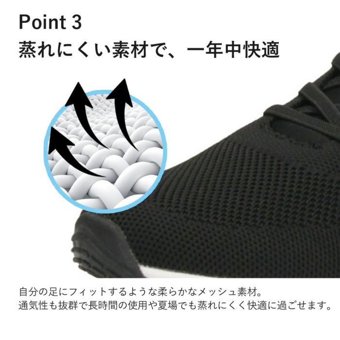 手を使わず履ける靴 レディース メンズ 立ったまま履ける靴 ハンズフリー スリッポン スニーカー 軽い 屈曲性 履きやすい 靴 ゴム紐 ライトグレー ネイビー ブラック 黒 楽すぽっ Parade 981705