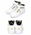 DC スニーカー キッズ ジュニア シューズ ハイカット 靴 KS PURE HIGH-TOP SE EV SN DK234009 ホワイト ブラック ブルー DC Shoes