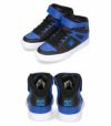 DC スニーカー キッズ ジュニア シューズ ハイカット 靴 KS PURE HIGH-TOP SE EV SN DK234009 ホワイト ブラック ブルー DC Shoes