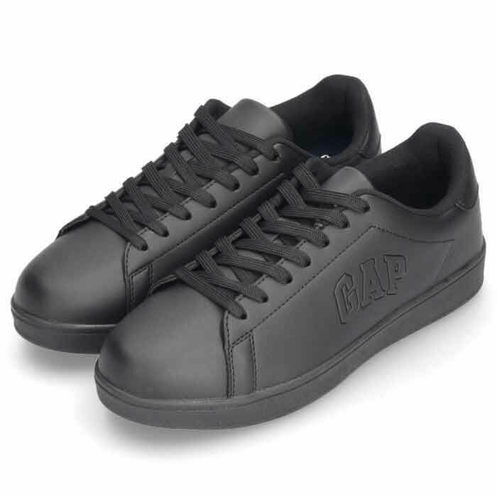 GAP ギャップ メンズ レディース スニーカー GPU12316 ホワイト ベージュ ブラック 黒 ローカット コートスニーカー 軽量 クッション性 靴