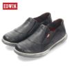 スリッポン メンズ スニーカー EDWIN エドウィン 靴 EDM-237 ブラック 黒 キャメル カジュアル シューズ 軽量 2way サイドゴア