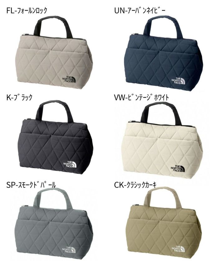 ノースフェイス キルティング バッグ ジオフェイスボックストート NM32355 7L トートバッグ 自立型 グレー ネイビー ブラック 黒 ホワイト カーキ