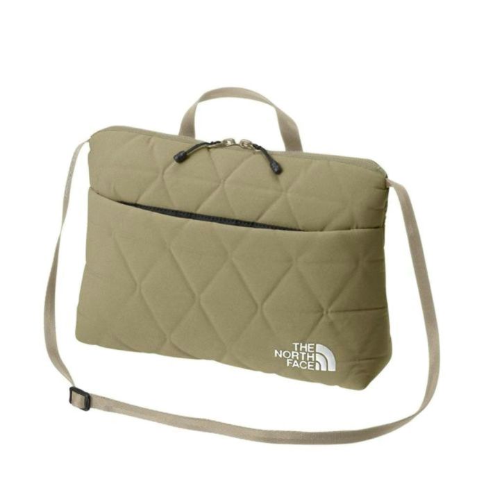 ノースフェイス キルティング 斜めがけ バッグ ジオフェイスポーチ NM32356 2L ポーチ バッグ クッション内蔵 グレー ネイビー ブラック 黒 ホワイト カーキ