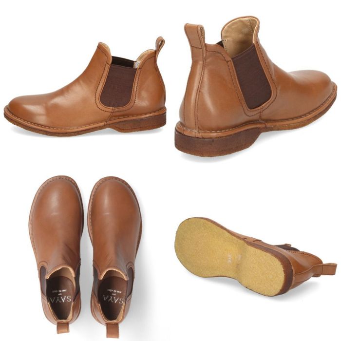 サヤ ブーツ レディース サイドゴアブーツ 本革 日本製 フラットヒール 靴 50959 SAYA チェルシーブーツ ブラック レッドブラウン ダークグレー ダークブラウン