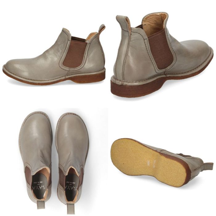 SAYA サヤ ブーツ レディース サイドゴアブーツ 本革 フラットヒール 靴 50959 チェルシーブーツ ブラック レッドブラウン ダークグレー 日本製