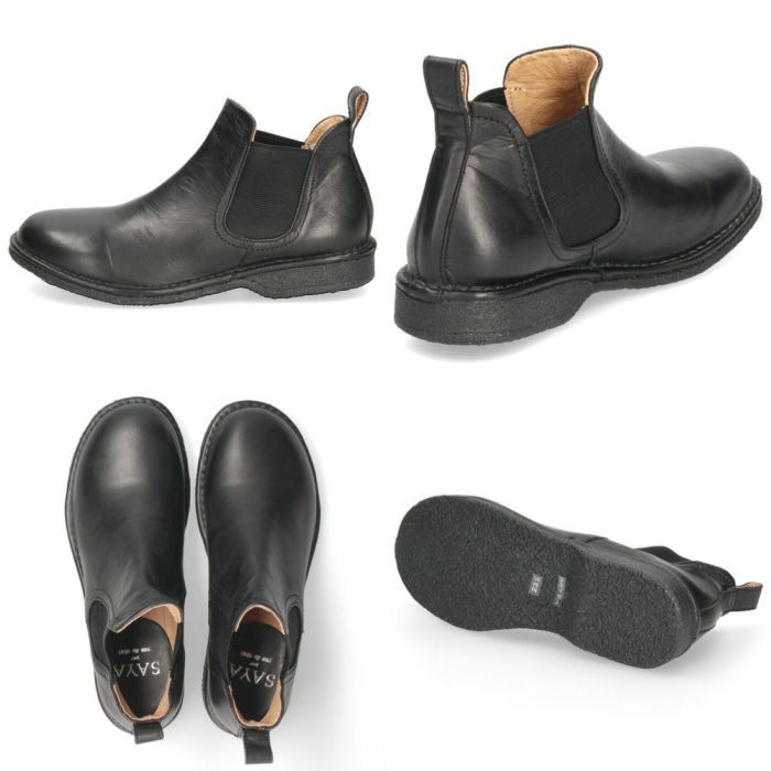 サヤ ブーツ レディース サイドゴアブーツ 本革 日本製 フラットヒール 靴 50959 SAYA チェルシーブーツ ブラック レッドブラウン ダークグレー ダークブラウン