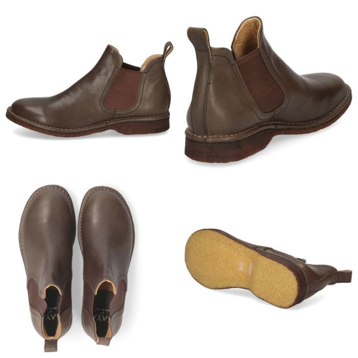 サヤ ブーツ レディース サイドゴアブーツ 本革 日本製 フラットヒール 靴 50959 SAYA チェルシーブーツ ブラック レッドブラウン ダークグレー ダークブラウン