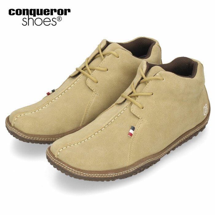 コンカラーシューズ メンズ カジュアルシューズ ストリーム 716 conqueror shoes STREAM SUEDE トープ スウェード スニーカー ミッドカット ブーツ 靴
