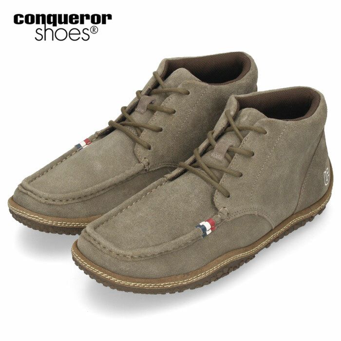 コンカラーシューズ メンズ カジュアルシューズ グレース 710 conqueror shoes GRACE SUEDE ウォームグレー スウェード スニーカー モカシン ブーツ 靴