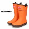 ハマー HUMMER レインブーツ キッズ ジュニア 長靴 H3-21 サックス オレンジ 水色 ラバーブーツ 子供 靴 防水