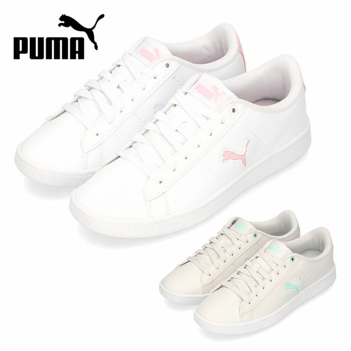 プーマ スニーカー レディース PUMA ローカット ホワイト グレー