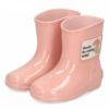レインブーツ キッズ 長靴 ショート monmimi モンミミ 400 ピンク イエロー ミント グリーン ブラック 花柄 子供 靴 防水