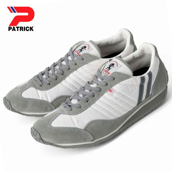 パトリック メンズ スニーカー スタジアム 23130 ホワイト/グレー STADIUM WH/GY 日本製 靴 