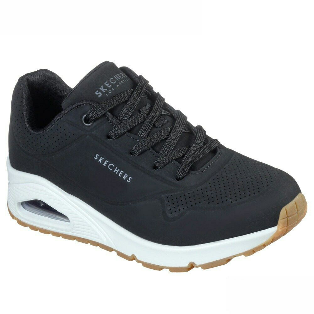 SKECHERS スケッチャーズ uno レディース スニーカー 厚底 シューズ エアクッション 73690 ウノ スタンド オン エア UNO-STAND ON AIR ストリート 普通幅 カジュアル 紐靴
