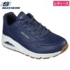 スケッチャーズ レディース スニーカー SKECHERS 厚底 シューズ エアクッション 73690 ウノ スタンド オン エア 黒 白 ストリート 普通幅