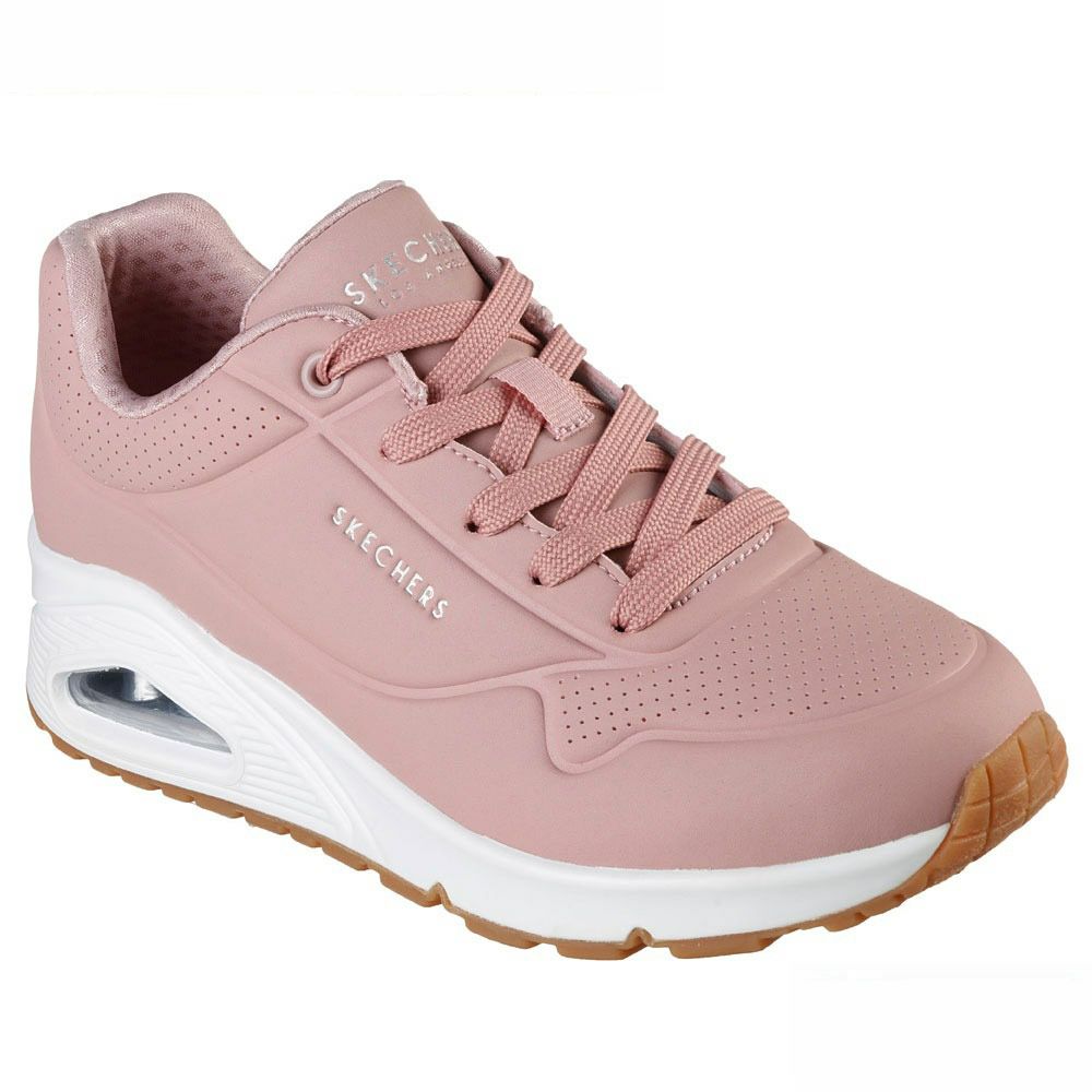 SKECHERS スケッチャーズ uno レディース スニーカー 厚底 シューズ エアクッション 73690 ウノ スタンド オン エア UNO-STAND ON AIR ストリート 普通幅 カジュアル 紐靴