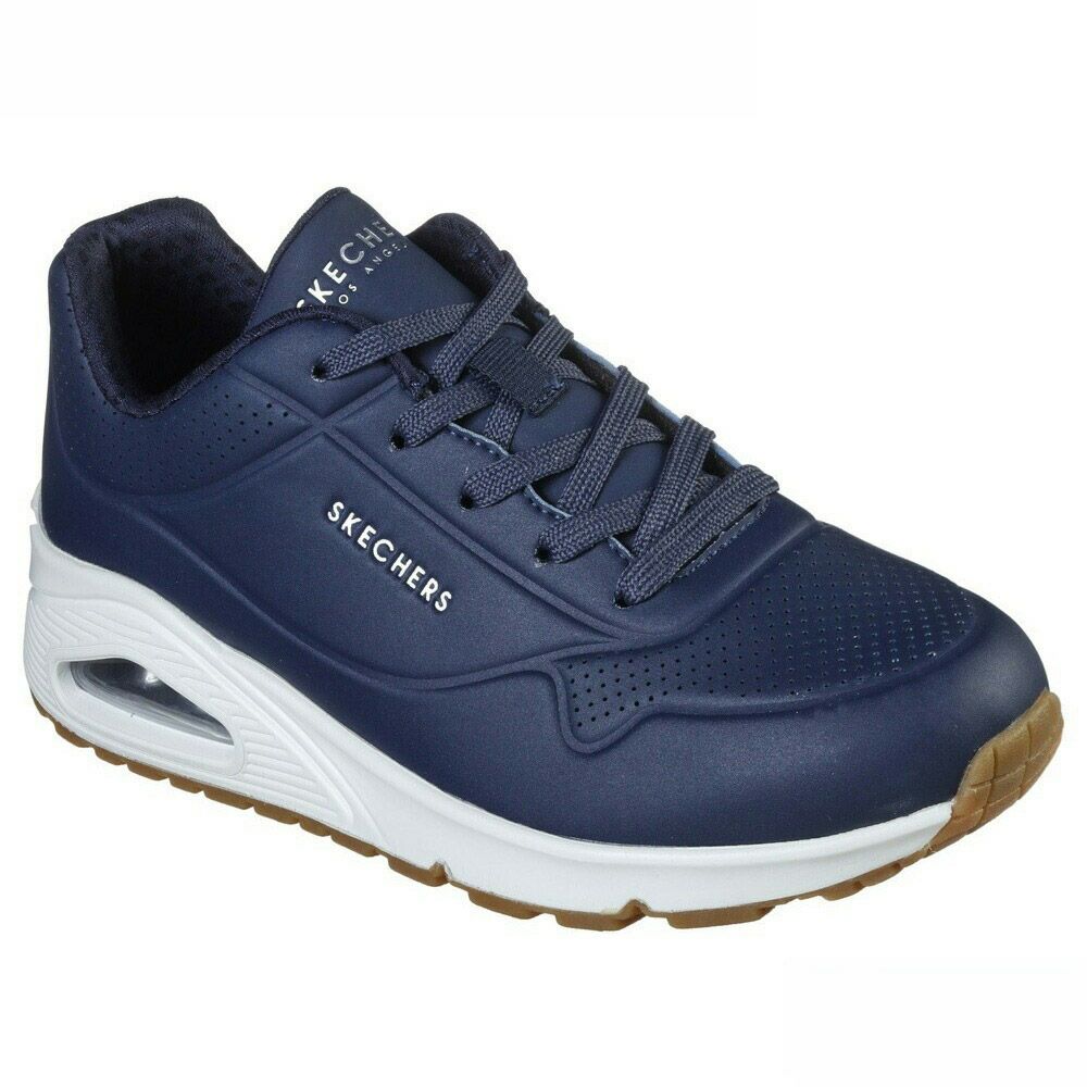 SKECHERS スケッチャーズ uno レディース スニーカー 厚底 シューズ エアクッション 73690 ウノ スタンド オン エア UNO-STAND ON AIR ストリート 普通幅 カジュアル 紐靴
