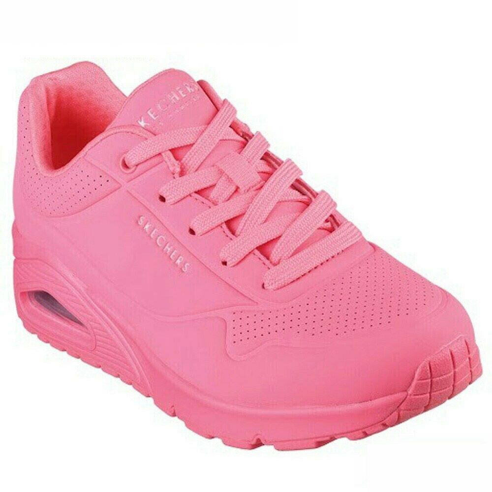 SKECHERS スケッチャーズ uno レディース スニーカー 厚底 シューズ エアクッション 73690 ウノ スタンド オン エア UNO-STAND ON AIR ストリート 普通幅 カジュアル 紐靴