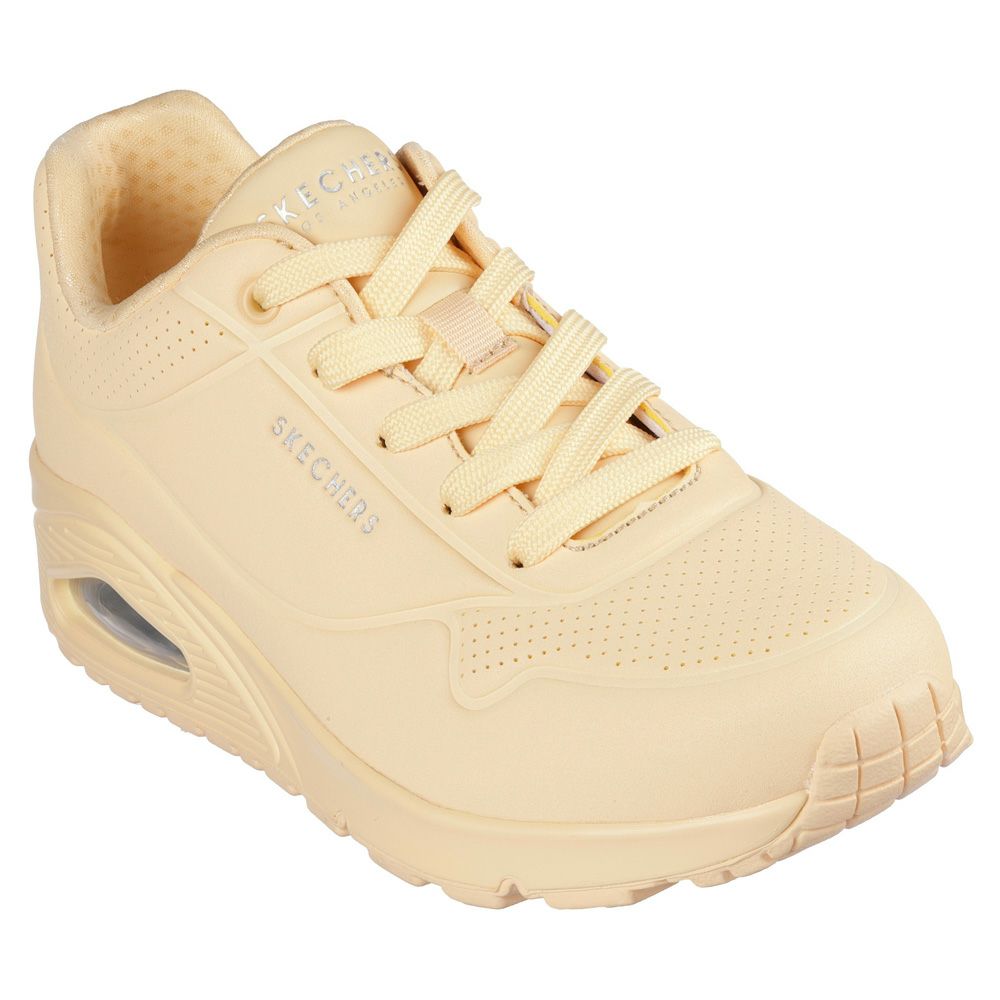 SKECHERS スケッチャーズ uno レディース スニーカー 厚底 シューズ エアクッション 73690 ウノ スタンド オン エア UNO-STAND ON AIR ストリート 普通幅 カジュアル 紐靴