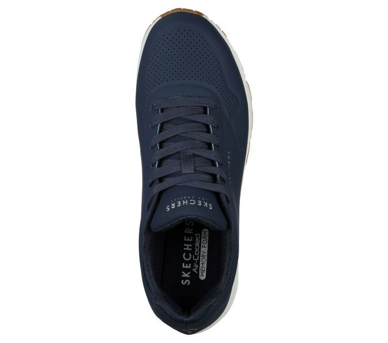 SKECHERS スケッチャーズ uno メンズ スニーカー 厚底 シューズ エアクッション 52458 ウノ スタンド オン エア UNO STAND ON AIR ストリート 普通幅 カジュアル 紐靴