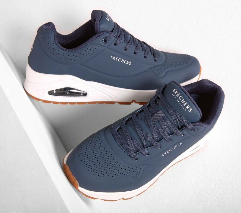 SKECHERS スケッチャーズ uno メンズ スニーカー 厚底 シューズ エアクッション 52458 ウノ スタンド オン エア UNO STAND ON AIR ストリート 普通幅 カジュアル 紐靴