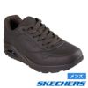 SKECHERS スケッチャーズ スニーカー メンズ ローカット 52458 ブラック ホワイト タン ストーン 厚底 ウノ スタンド オン エア