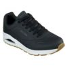 SKECHERS スケッチャーズ スニーカー メンズ ローカット 52458 ブラック ホワイト タン ストーン 厚底 ウノ スタンド オン エア