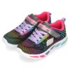 SKECHERS スケッチャーズ 光る 靴 キッズ スニーカー 女の子 Litebeams-Gleam N' Dream 10959L ブラック ネイビー ガールズ シューズ 子供靴 ベルクロ