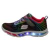 SKECHERS スケッチャーズ 光る 靴 キッズ スニーカー 女の子 Litebeams-Gleam N' Dream 10959L ブラック ネイビー ガールズ シューズ 子供靴 ベルクロ