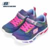 SKECHERS スケッチャーズ 光る 靴 キッズ スニーカー 女の子 Litebeams-Gleam N' Dream 10959L ブラック ネイビー ガールズ シューズ 子供靴 ベルクロ