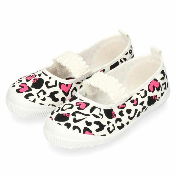 アサヒシューズ ハローキティー キッズ ジュニア上履き 女の子 S04 KD37051  KD37052 KD37053 白 ホワイト ピンク ネイビー バレーシューズ 子供 靴 2E ゴムバンド スリッポン ズック 日本製 