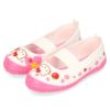 アサヒシューズ ハローキティ キッズ ジュニア上履き 女の子 S02 KD37541 KD37542 白 ホワイト ピンク バレーシューズ 子供 靴 2E ゴムバンド スリッポン ズック 日本製 