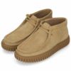 Clarks クラークス レザー スエード ワラビー ブーツ メンズ Torhill Hi トーヒルハイ 厚底 ブラック 黒 ダークサンド 26173663 26173664