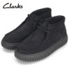 Clarks クラークス レザー スエード ワラビー ブーツ メンズ Torhill Hi トーヒルハイ 厚底 ブラック 黒 ダークサンド 26173663 26173664