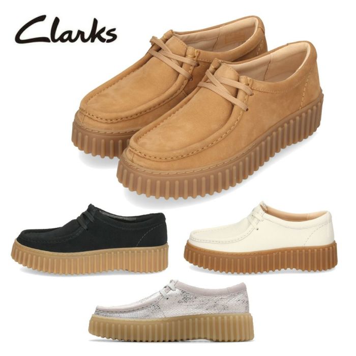 クラークス レディース ワラビー  レザー スエード トーヒルビー 厚底 Clarks Torhill Bee 26172044 26172084 26172085 26181192