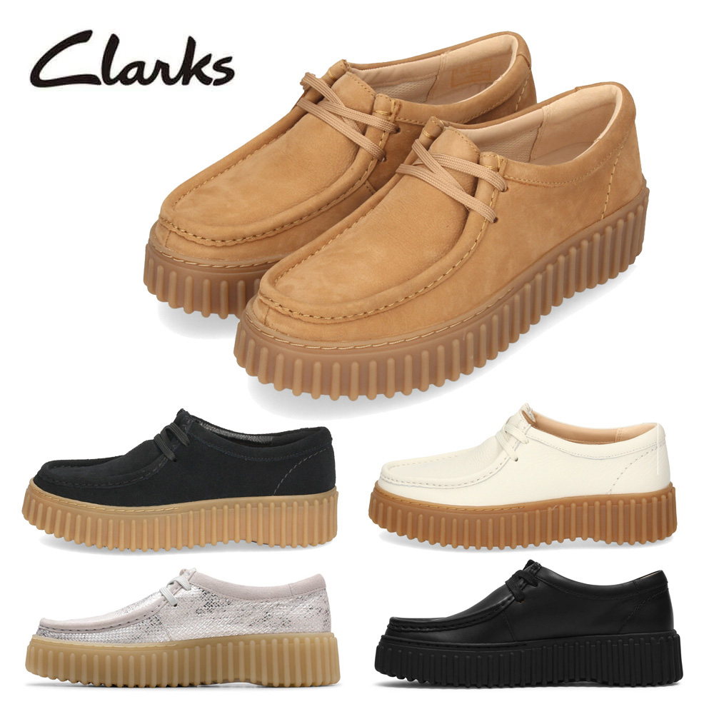 クラークス レディース ワラビー  レザー スエード トーヒルビー 厚底 Clarks Torhill Bee 26172044 26172084 26172085 26181192