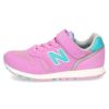 new balance キッズ ジュニア スニーカー YV373 靴 ベルクロ 軽量 快適 定番 通学 レッド パープル セール