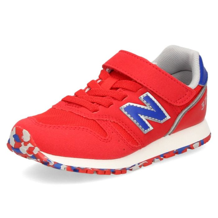 new balance キッズ ジュニア スニーカー YV373 靴 ベルクロ 軽量 快適 定番 通学 レッド パープル セール