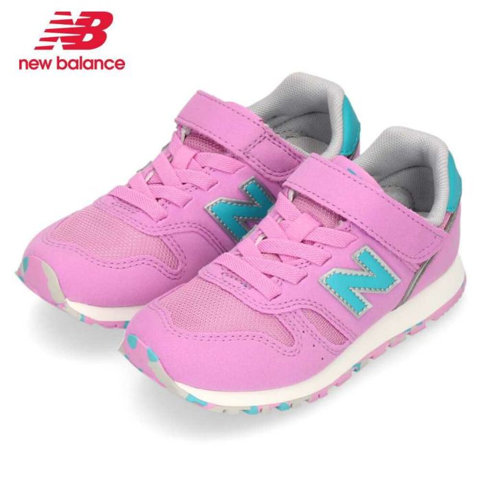 new balance キッズ ジュニア スニーカー YV373 靴 ベルクロ 軽量 快適 定番 通学 レッド パープル セール
